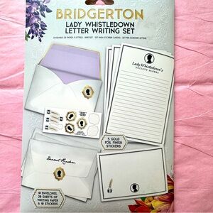 Bridgerton Lady Whistledown Letter Writing Set NEW